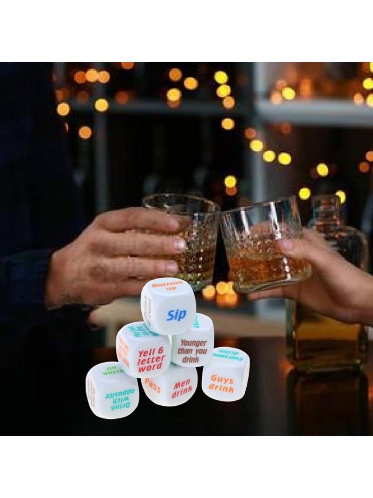 Party Games Adults Drinking - 6 шт., 25 мм, кубики для