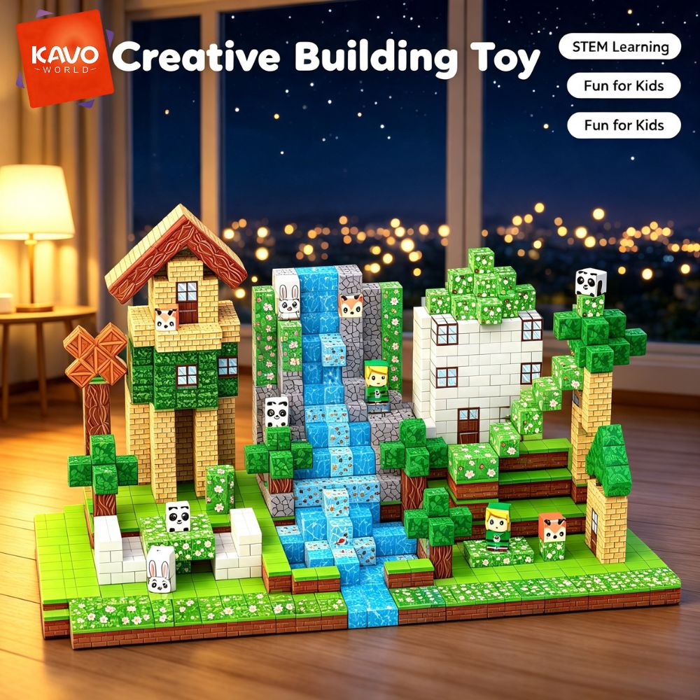 Party Games Easy Kids - KAVOWORLD 150 шт. Магнитные строительные блоки