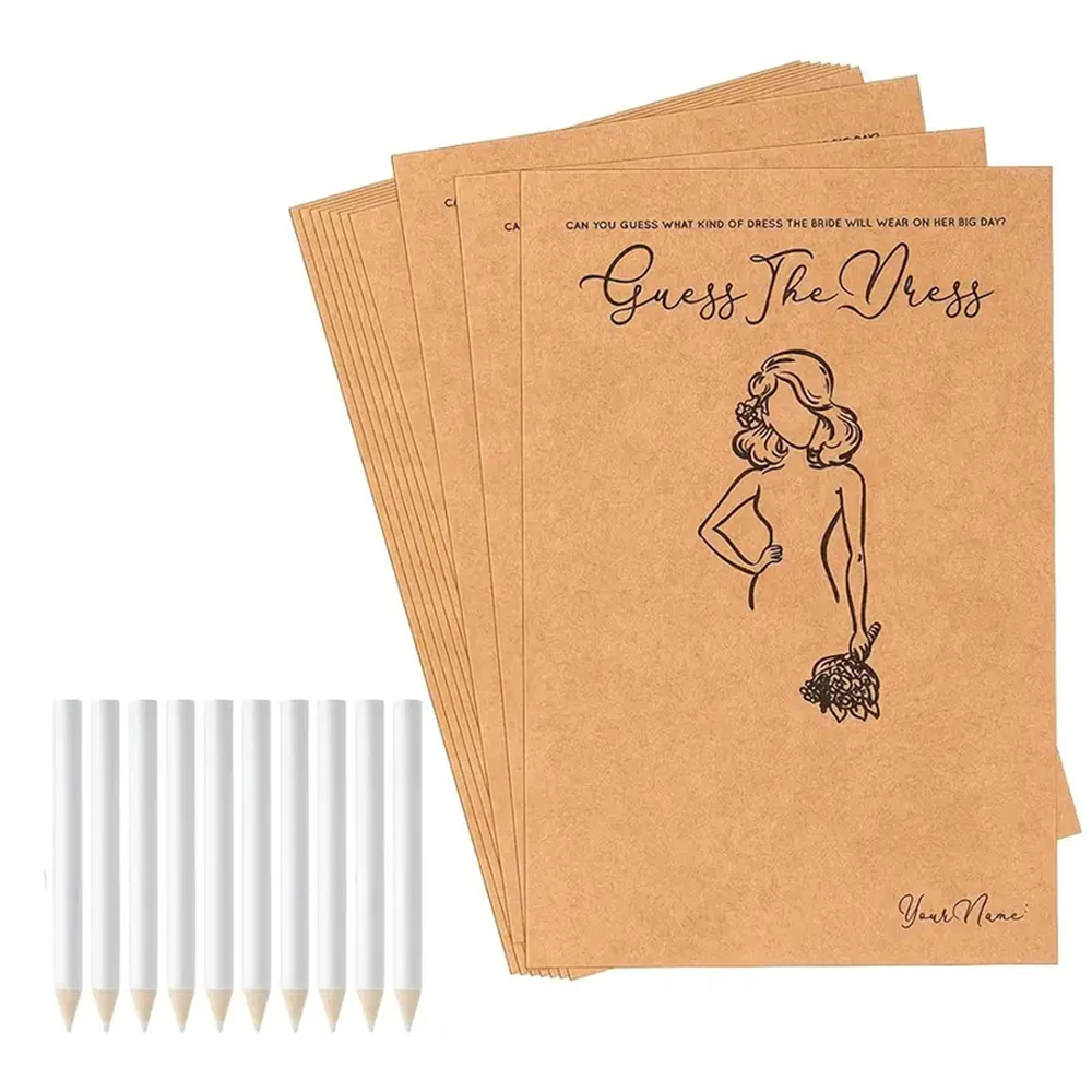 Party Games Bridal Shower - Runto, 10 комплектов, забавные игры «Угадай,