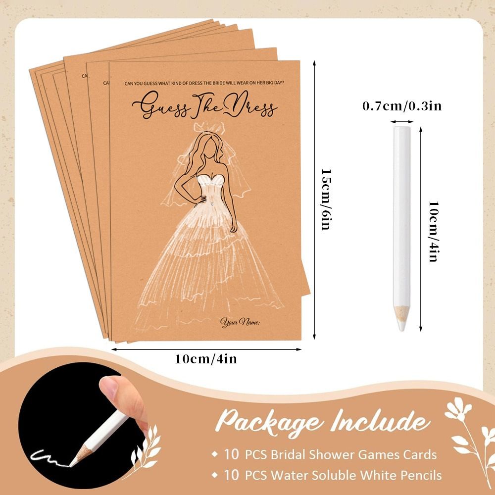 10 шт. Набор для игры «Угадай  – обзор и цена Party Games Bridal Shower