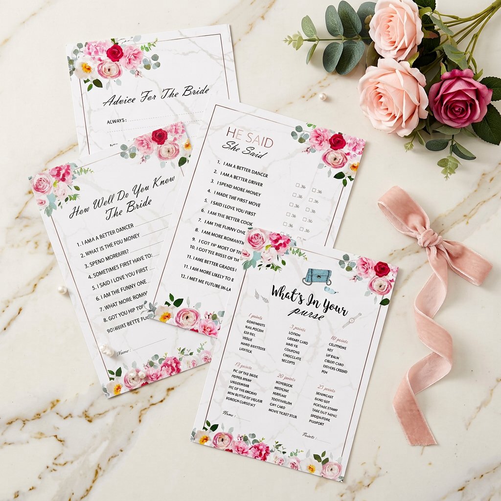 Набор карточек для свадебной в – обзор и цена Party Games Bridal Shower