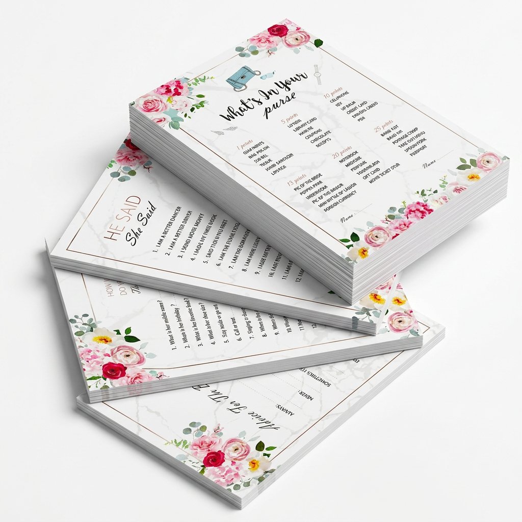 Набор карточек для свадебной в – обзор и цена Party Games Bridal Shower