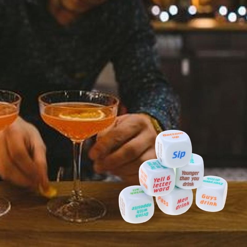 6 шт., 25 мм, кубики для вина, – обзор и цена Party Games Adults Drinking