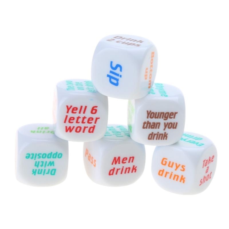6 шт., 25 мм, кубики для вина, – обзор и цена Party Games Adults Drinking